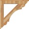Ekena Millwork Olympic Traditional Rough Sawn Bracket, Western Red Cedar, 4"W x 32"D x 32"H BKT04X32X32OLY01RWR - alternate 2